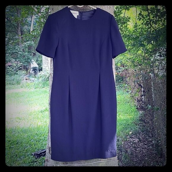 Worthington Vintage nipped waist black dress - Picture 5 of 10